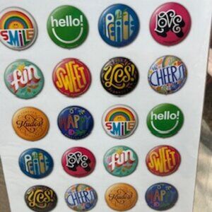 1 sheet (20) Pinback Button first class stamps FV $15.60